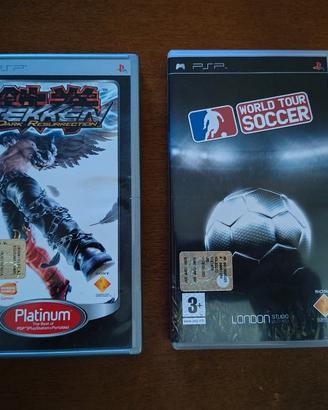  Tekken dark resurrection e World tour soccer PSP