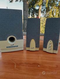 casse audio com subwoofer funzionante 