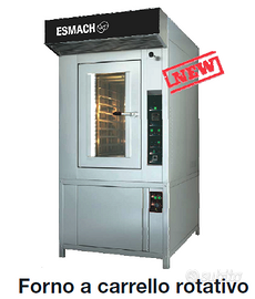 FORNO PASTICCERIA GAS A CARRELLO ROTATIVO