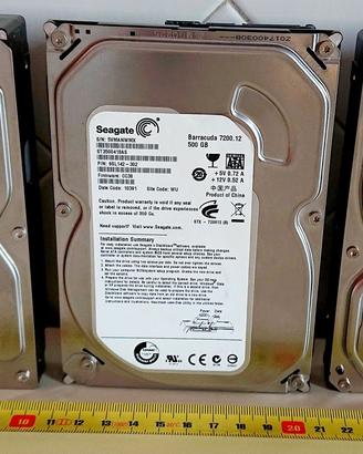 3 Hard Disk 3.5" per PC (1 TB - 500 GB - 500 GB)