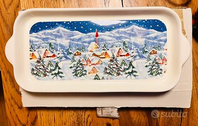 Piatto rettangolare Deruta Tomassini