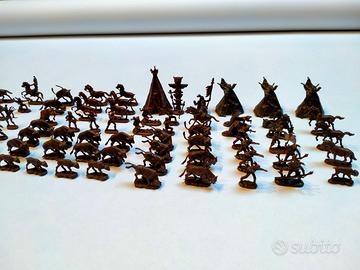 Maxi-Lotto 96 soldatini indiani vintage