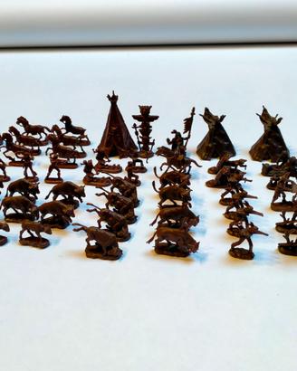 Maxi-Lotto 96 soldatini indiani vintage