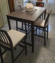 stupendo tavolo bar con sgabelli 