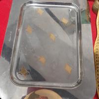 Vassoio vintage Elleffe bagno d'oro