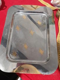 Vassoio vintage Elleffe bagno d'oro