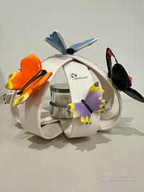 Sfera media colorata decoro farfalle