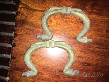 Maniglie ottone braciere anni 40