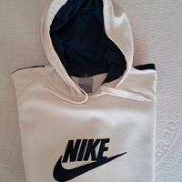 Felpa Nike bianca con cappuccio 