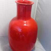 Vaso in ceramica rosso 