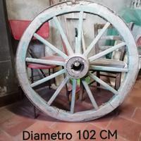 ruote carro in legno 