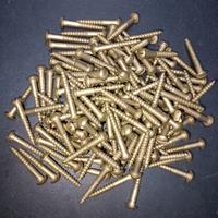 Viti per legno in ferro ottonato 140 pezzi 4x30