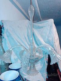 Art Déco Lampadario in vetro di Murano