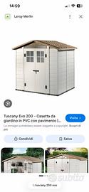 Casetta da giardino in pvc