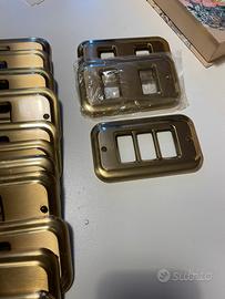 Placche Ottone 29 pezzi - Serie Bticino / Vimar