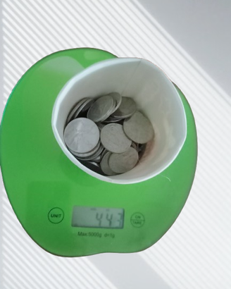 Lotto misto 450 gr. Monete in lire