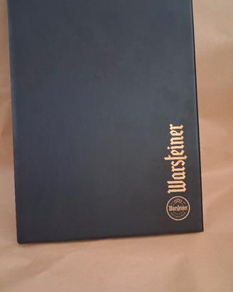 Warsteiner Portamenu Nero con Logo  4 pagine