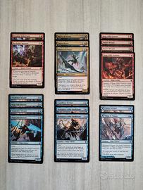 Mazzo carte Magic Blu Rosso MAGHI Spells mtg
