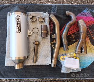 Scarico Arrow + collettori Vstrom 650 