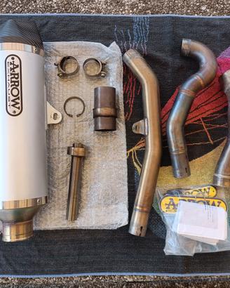 Scarico Arrow + collettori Vstrom 650 