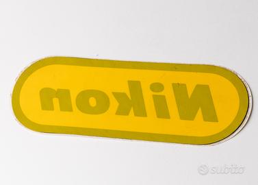 Vetrofania originale Nikon anni 80 da negozio