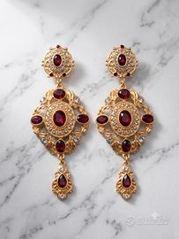 Orecchini vintage stile barocco 