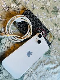 IPhone 14 bianco, 128 gb. 85% battria originale