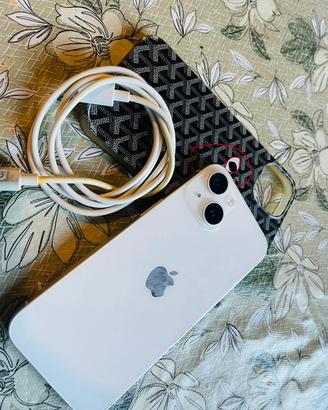 IPhone 14 bianco, 128 gb. 85% battria originale