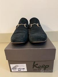 Mocassino uomo camoscio blu tg 41