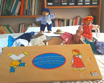 Wooden Dress-Up Bears