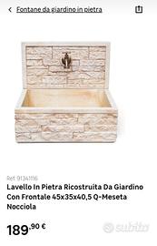 lavandino+paraschizzi da giardino.