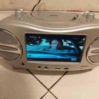Boombox portatile con DVD USB e telecomando