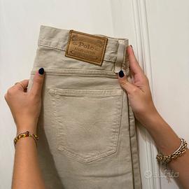 Ralph Lauren Sullivan Jeans beige uomo 41 cm vita 