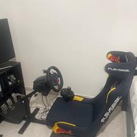 Simulatore di guida completo playseat+logitech g29