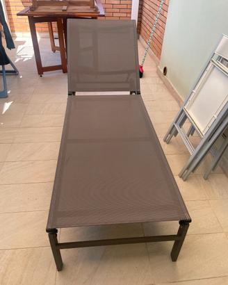 Coppia di lettini sdraio in alluminio - € 100,00