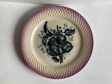 Piatto raro Andlovitz Guido Laveno viola nido ape