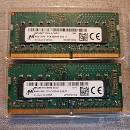 RAM Sodimm DDR4 8GB + 8GB PC4-3200 16GB