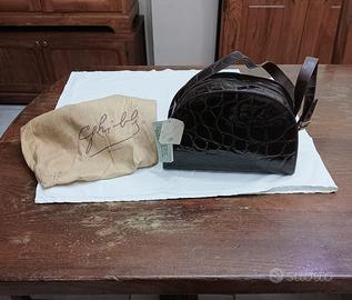 "GHIBLI" women's shoulder bag real leather vintage