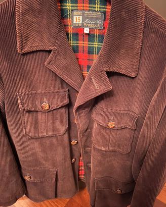 Giacca in velluto marrone Braddock TG XL