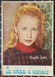 Cartolina cinematografica La corda d'acciaio 1954