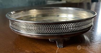 centrotavola/vassoio/portapane placcato argento