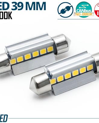 Lampadine LED SILURO 39mm C5W C10W CANbus 6500K