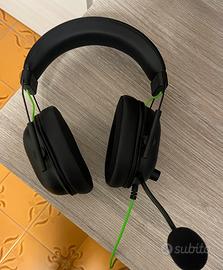 Cuffie da gaming razer con scatola