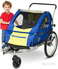 Trasportino schwinn trailer per bambini bicicletta