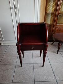 Tavolino stile impero con impiallacciatura mogano