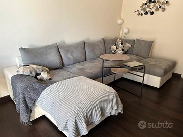 Grande divano letto angolare con contenitore