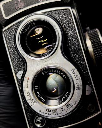 Exc + 5] Fotocamera 6x6 120 film SEAGULL 4A HAIOU