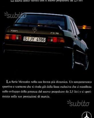 Brochure Mercedes 190 E 2.5 16V Evoluzione