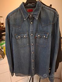 camicia jeans uomo levis