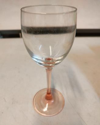 18 bicchieri rosa da vino oppure a coppie